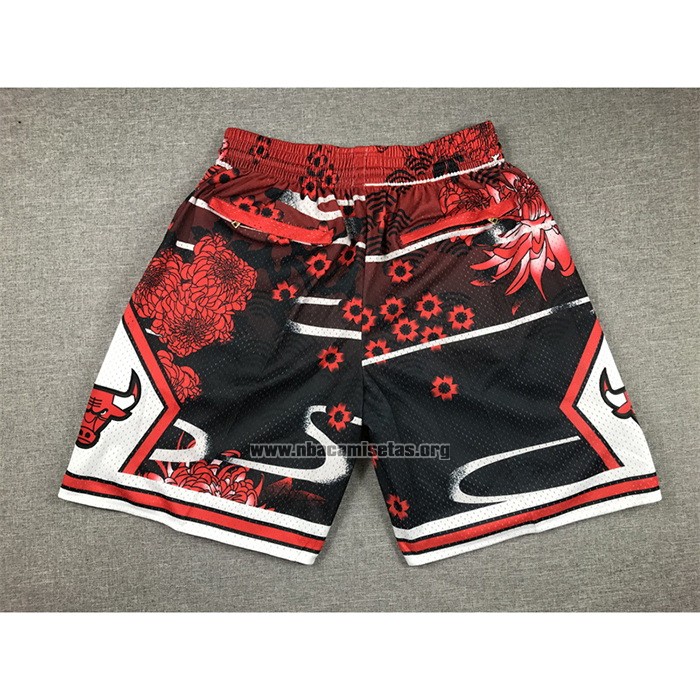 Pantalone Chicago Bulls Lunar New Year Mitchell & Ness Just Don Rojo